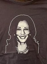 Kamala Official Portrait Black  T-shirt 2024 Campaign Shirt