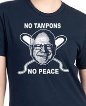 No Tampons No Peace Govenor Tim Walz Black T-shirt VP